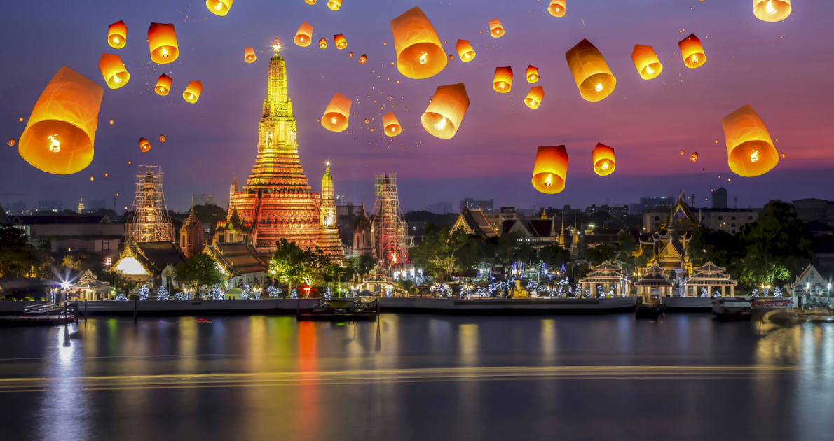Loy Krathong & Yi Peng (Thailand’s Festival of Lights) Holiday Travel and Tour Package