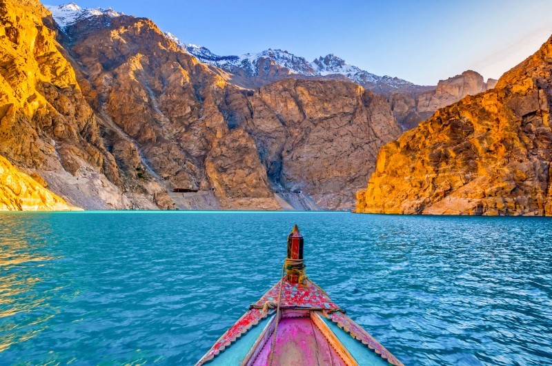 Beautiful Attabad lake at Hunza Nagar, Gilgit Baltistan